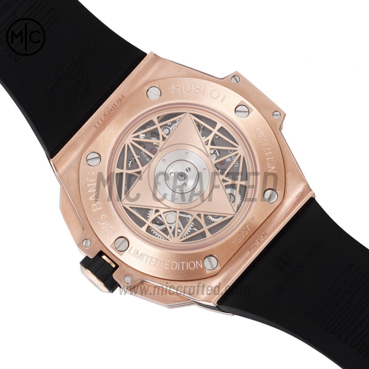 Big Bang Sang Bleu II Chrono RG Blue Dial on Blue Gummy Strap – Premium Edition