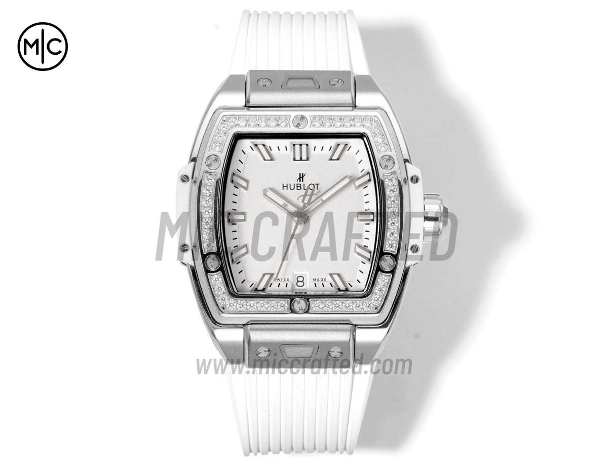 Spirit of Big Bang 女士款 39mm 白色錶盤搭配白色橡膠錶帶 - 尊貴版