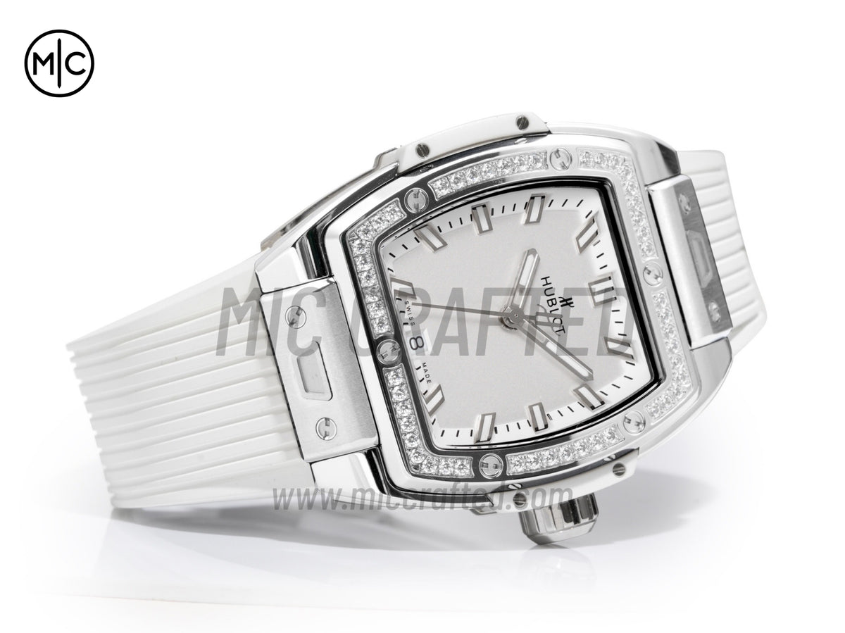 Spirit of Big Bang 女士款 39mm 白色錶盤搭配白色橡膠錶帶 - 尊貴版