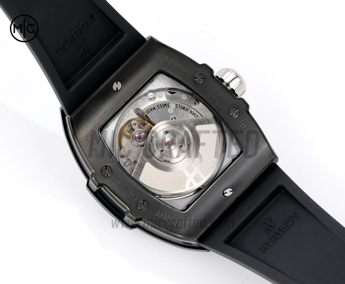 Spirit of Big Bang 女裝 39mm PVD 黑色錶盤配黑色橡膠錶帶 - 尊貴版