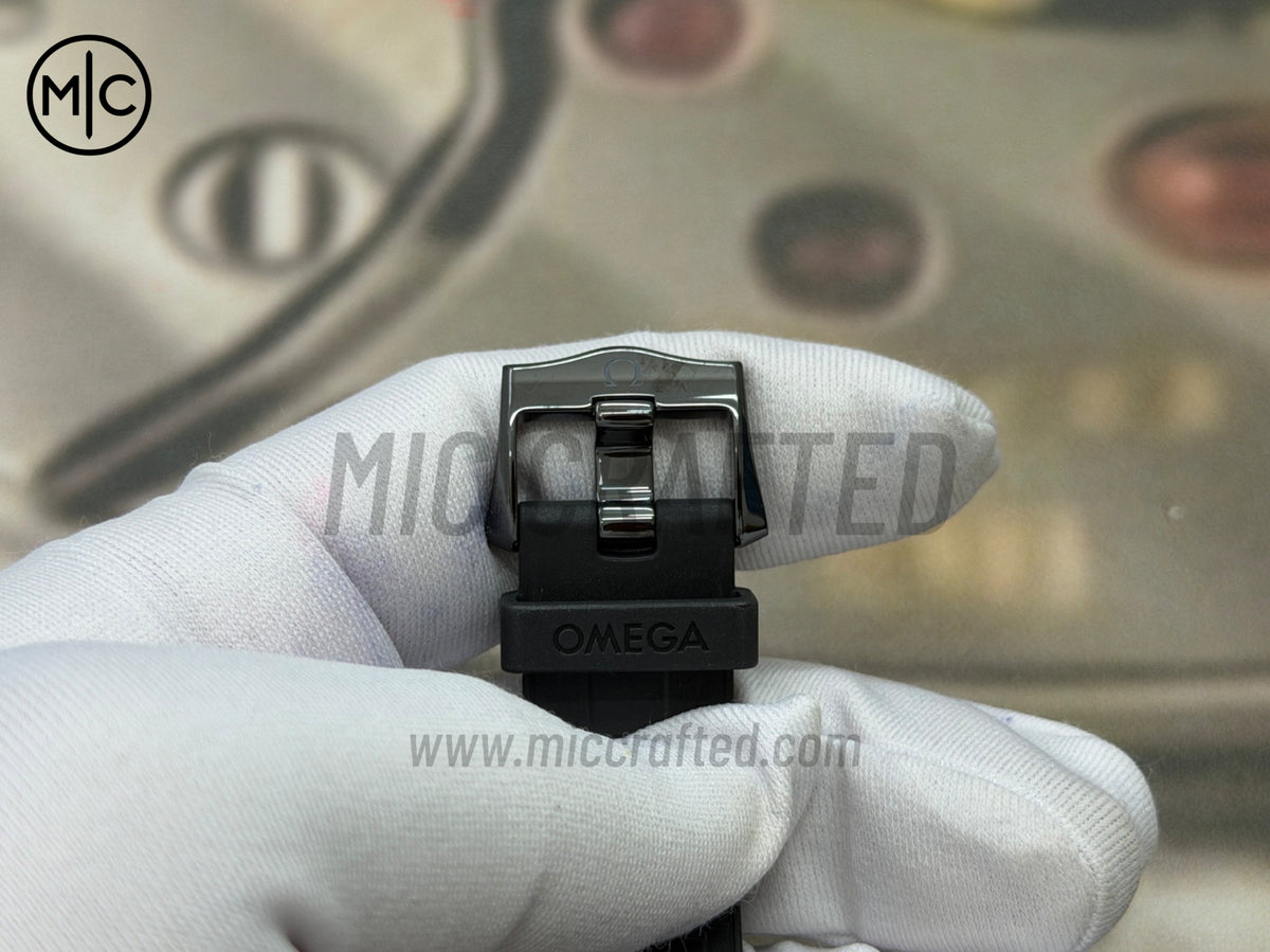 Seamaster 300m 43.5mm Black Ceramic Titanium Bezel on Black Rubber Strap – Premium Edition