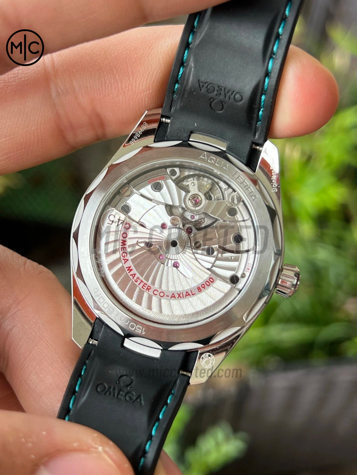 Aqua Terra 150M 41mm SS Turquoise Dial on Black rubber strap – Premium Edition