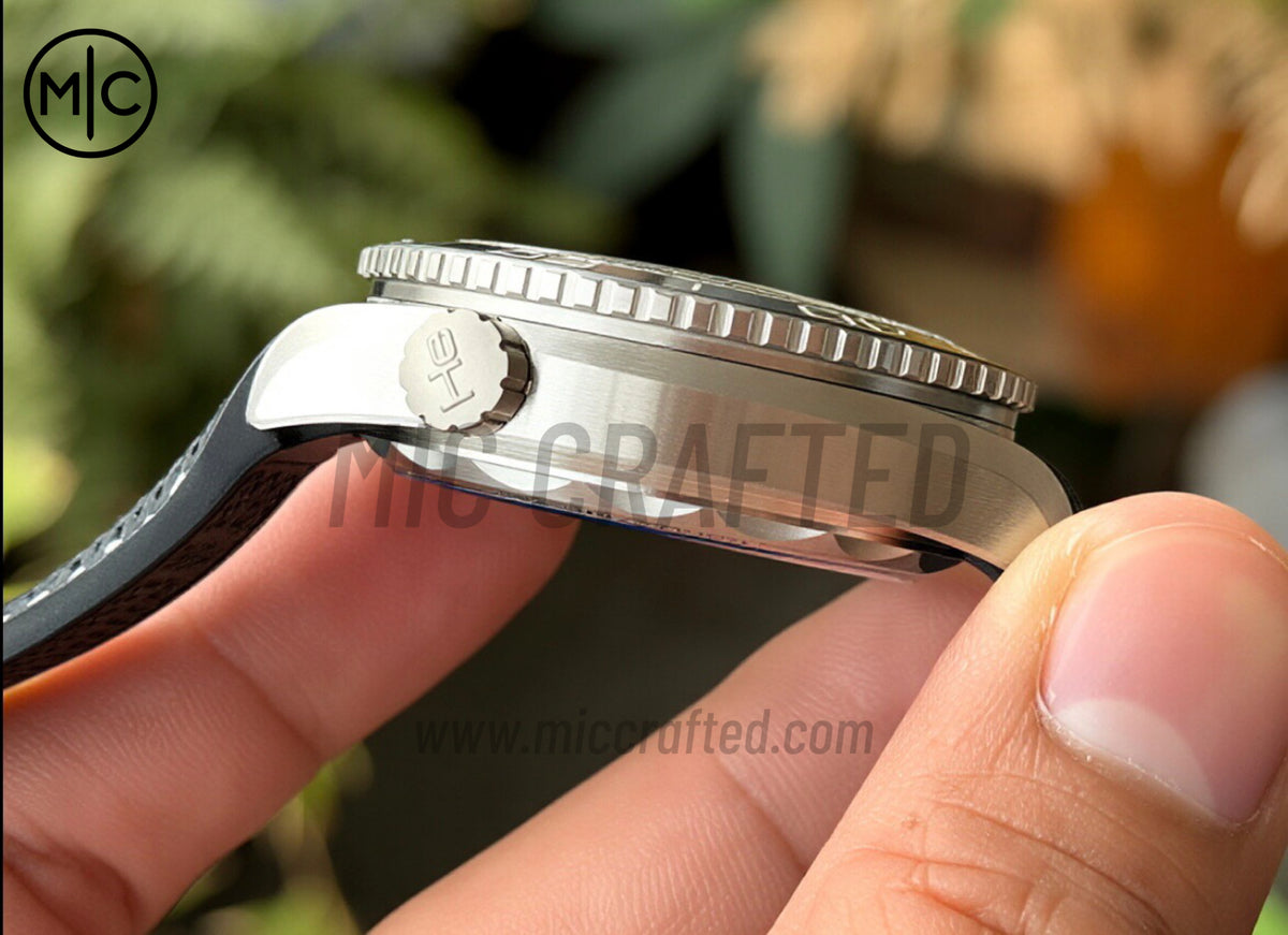 Planet Ocean 43.5mm SS Gray Bezel Gray Dial on Black Rubber Strap – Premium Edition