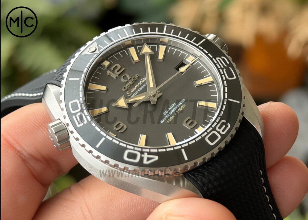 Planet Ocean 43.5mm SS Gray Bezel Gray Dial on Black Rubber Strap – Premium Edition