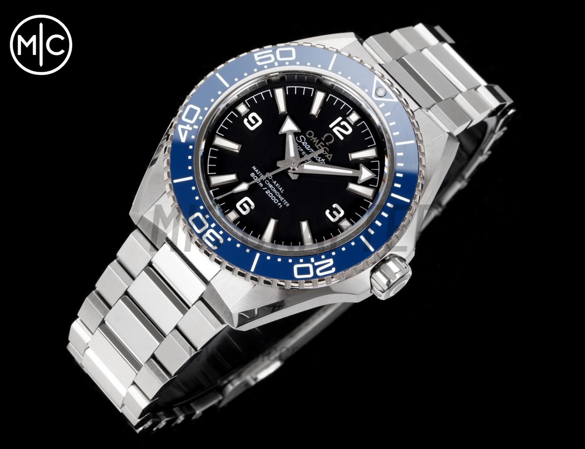 Planet Ocean 600M 42mm Blue Bezel on SS Bracelet – Premium Edition