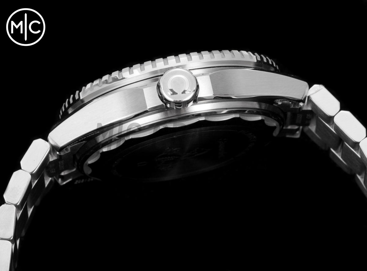 Planet Ocean 600M 42mm Blue Bezel on SS Bracelet – Premium Edition