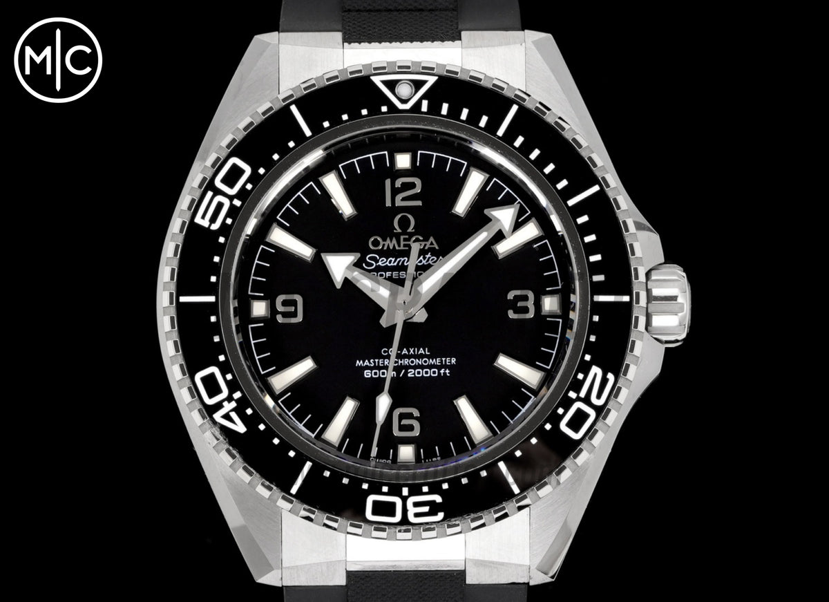 Planet Ocean 600M 42mm Black Bezel on Black Rubber Strap – Premium Edition