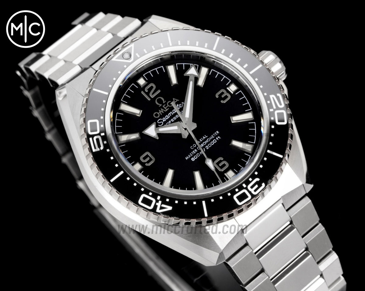Planet Ocean 600M 42mm Black Bezel on SS Bracelet – Premium Edition