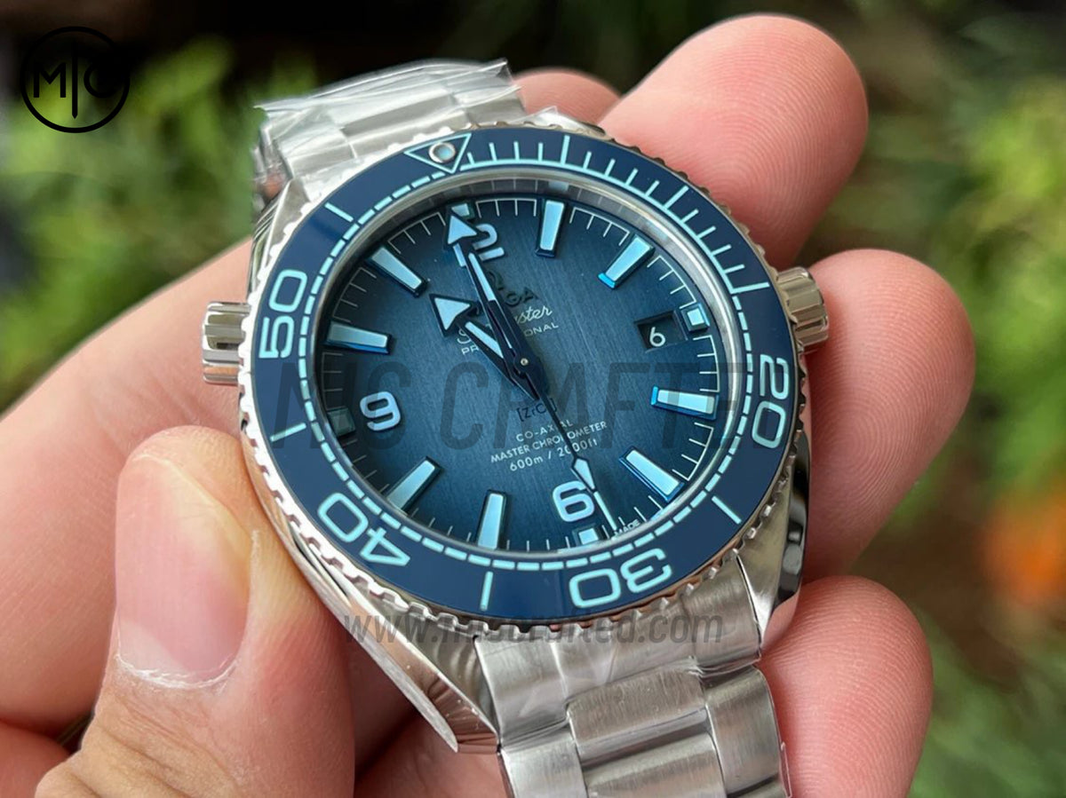 Planet Ocean 39.5mm Summer Blue Dial on SS Bracelet – Premium Edition