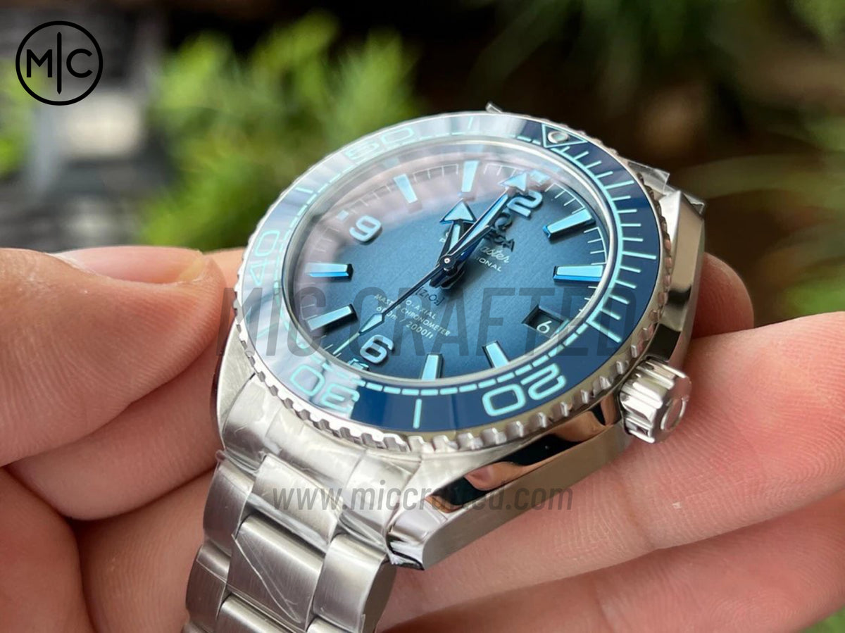 Planet Ocean 39.5mm Summer Blue Dial on SS Bracelet – Premium Edition