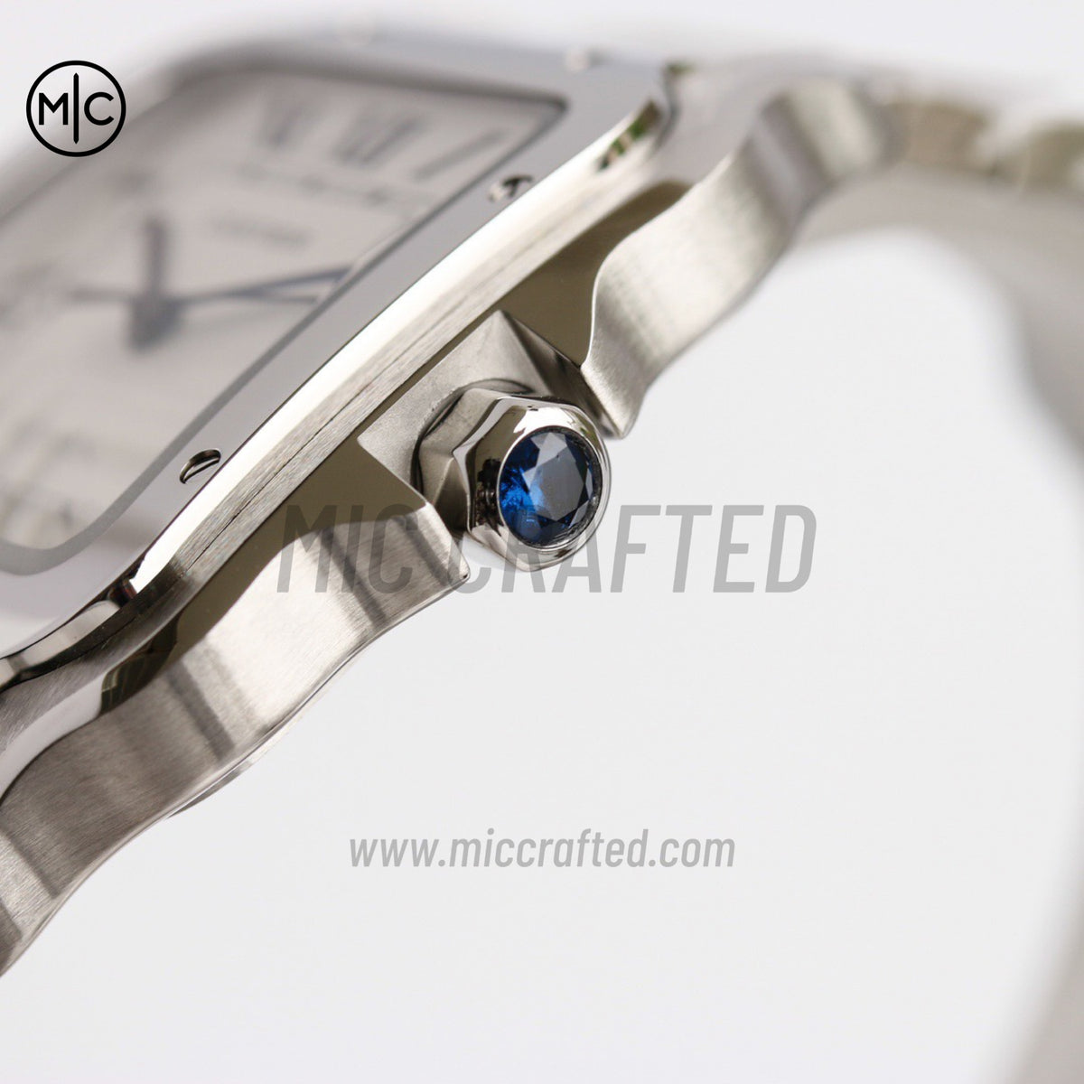 Santos De Cartier 40mm 白色錶盤配 SS SmartLinks 錶鏈 - 尊享版