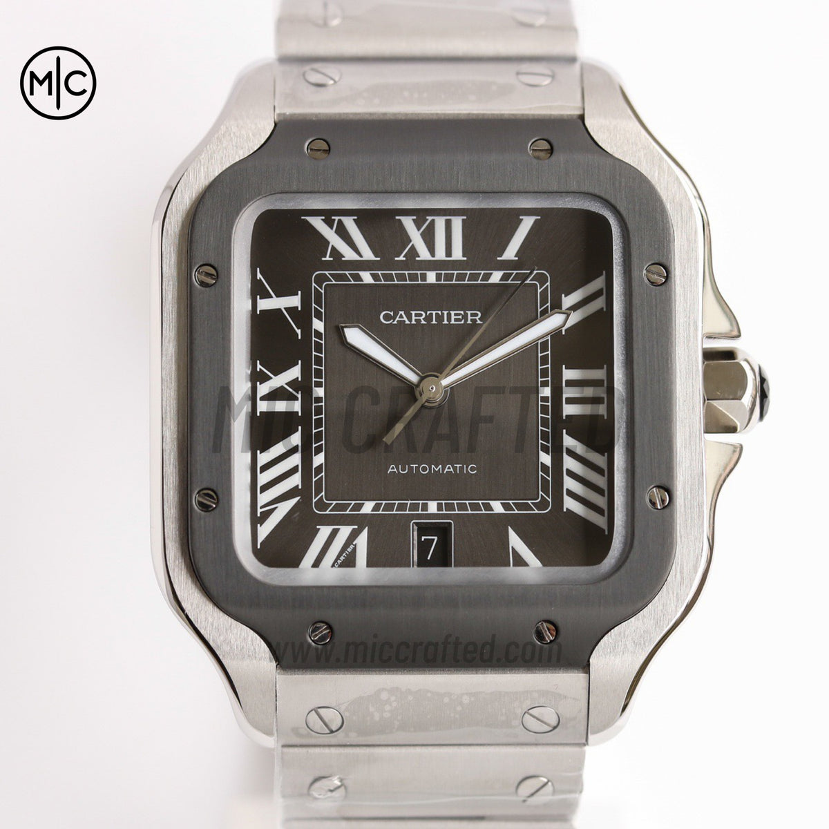 Santos De Cartier 40mm 灰色錶盤配 SmartLinks 錶鏈 - 尊享版