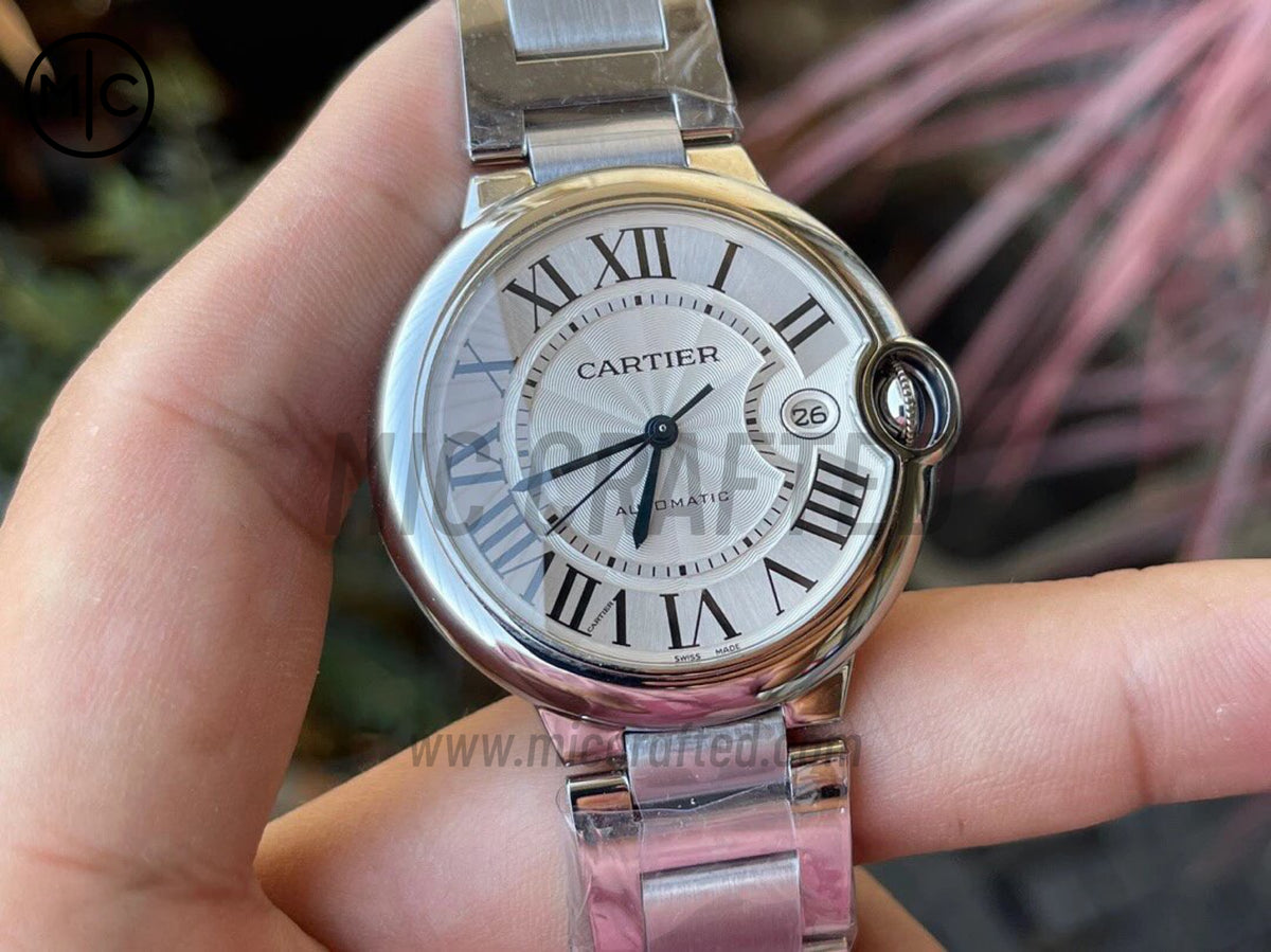 Ballon Bleu 40mm SS 白色紋理錶盤配 SS 錶鏈 - 尊享版