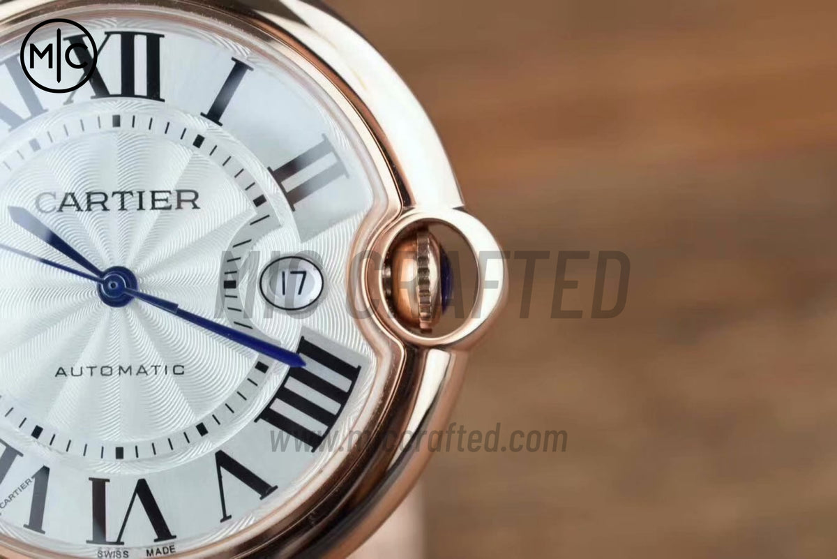 Ballon Bleu 42mm RG 白色紋理錶盤配 RG 錶鏈 - 尊享版