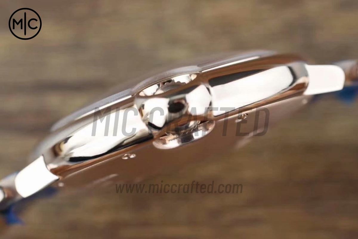 Ballon Bleu 42mm RG 白色紋理錶盤配 RG 錶鏈 - 尊享版