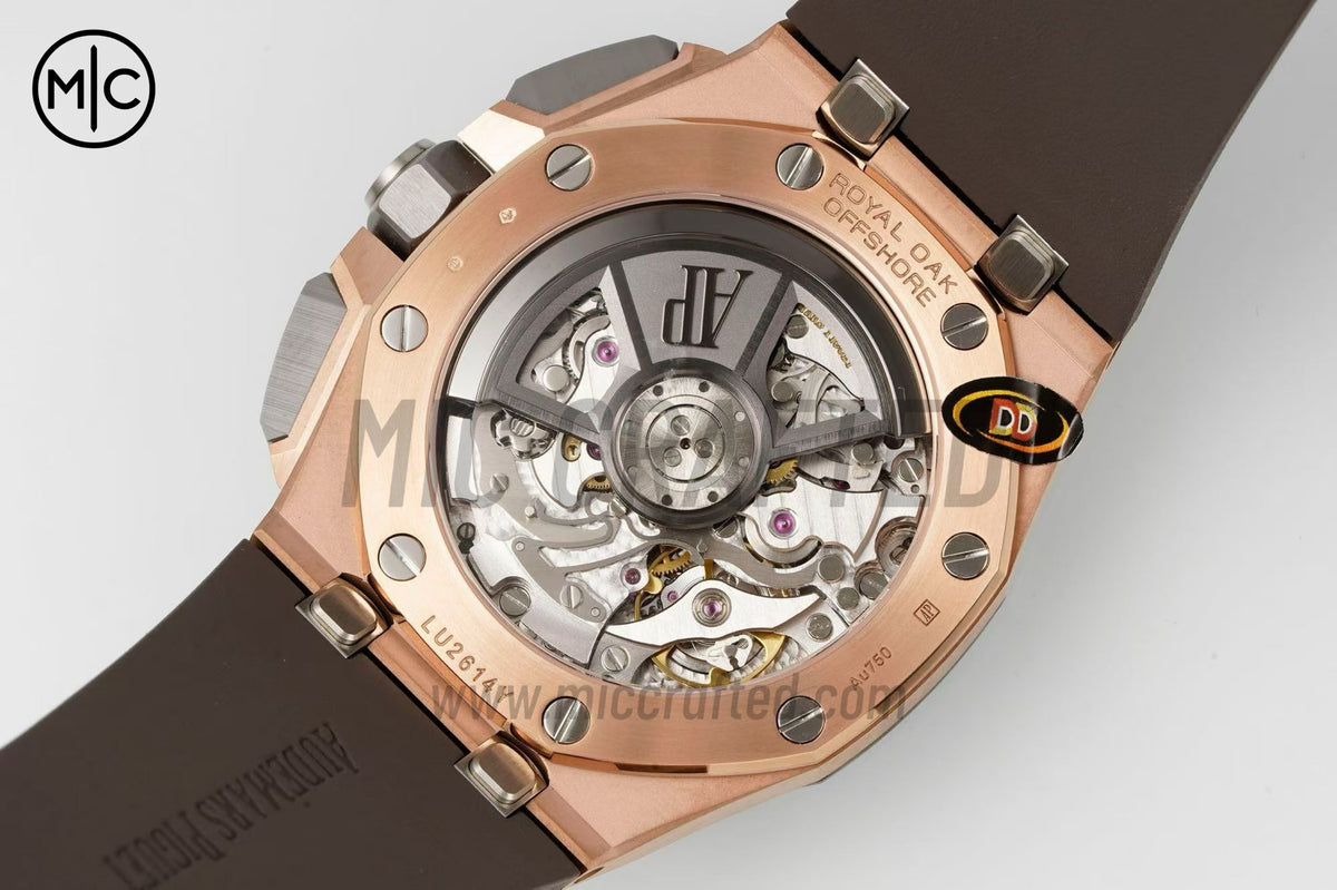 Royal Oak Offshore 43mm 26420OI RG Titanium Bezel Gray/Black Dial on Gray Rubber Strap – Premium Edition