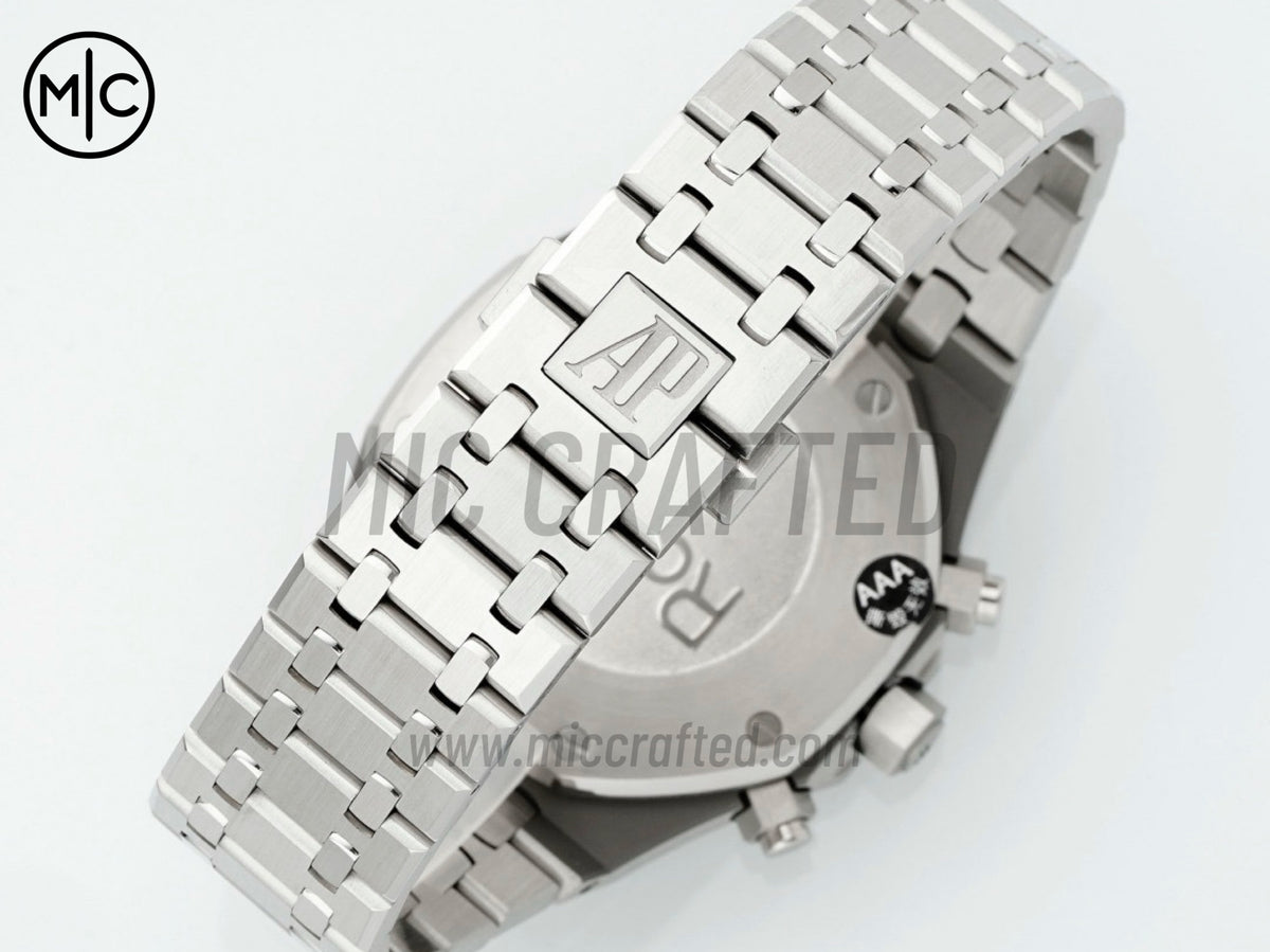 Royal Oak Chrono 41mm 26331 SS White/Black Dial on SS Bracelet – Premium Edition