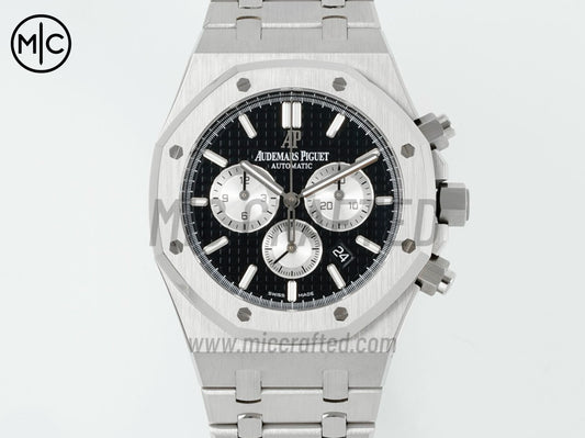 Royal Oak Chrono 41mm 26331 SS Black/White Dial on SS Bracelet – Premium Edition
