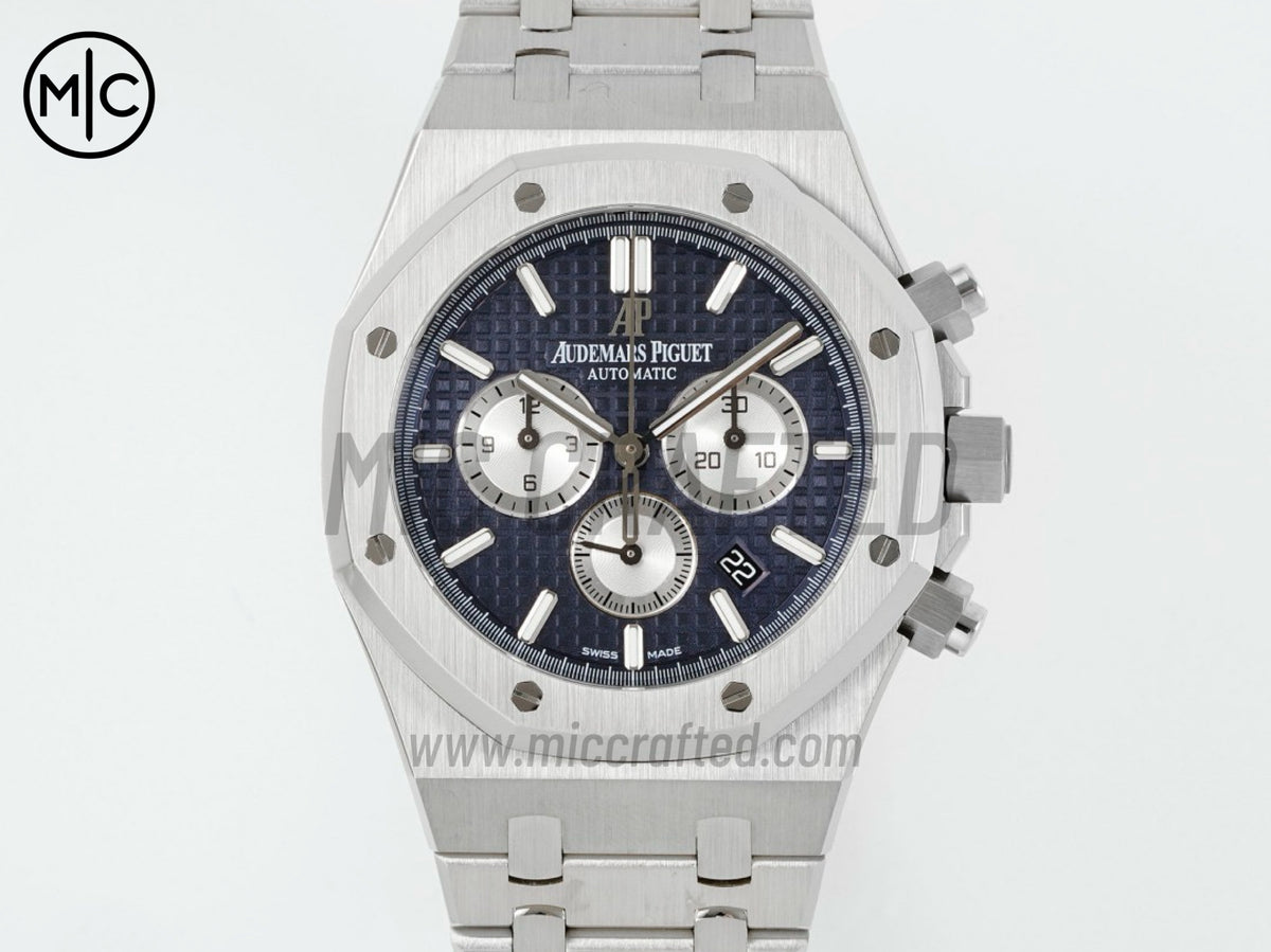 Royal Oak Chrono 41mm 26331 SS Blue/White Dial on SS Bracelet – Premium Edition