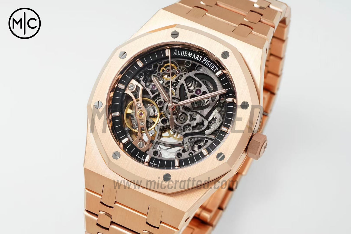 Royal Oak 41mm Openworked 15407 RG on RG Bracelet – Premium Edition