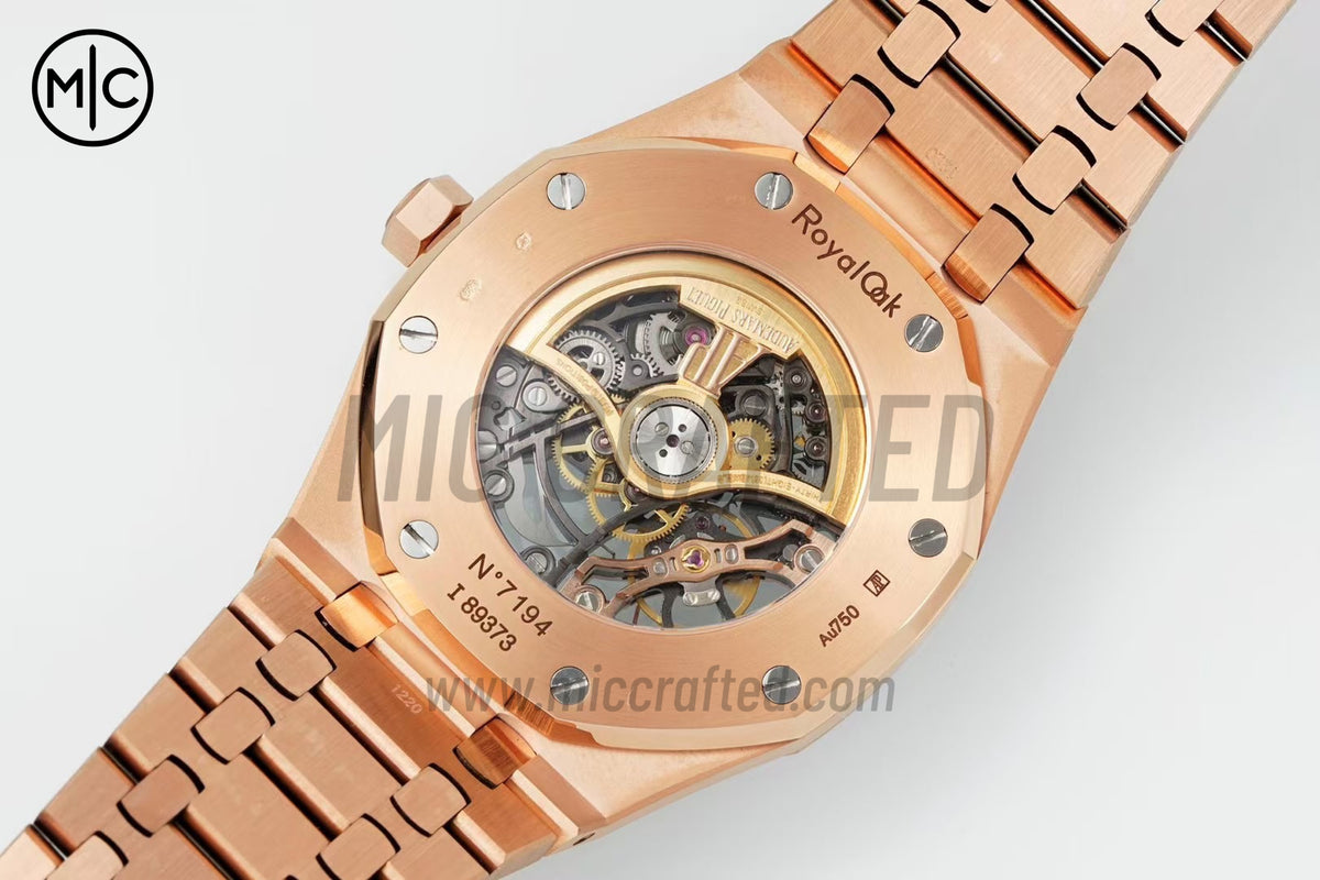 Royal Oak 41mm Openworked 15407 RG on RG Bracelet – Premium Edition