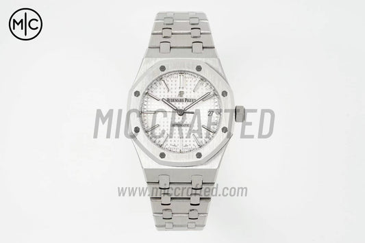 Royal Oak 37mm 15450 SS Silver Textured Dial on SS Bracelet – Premium Edition