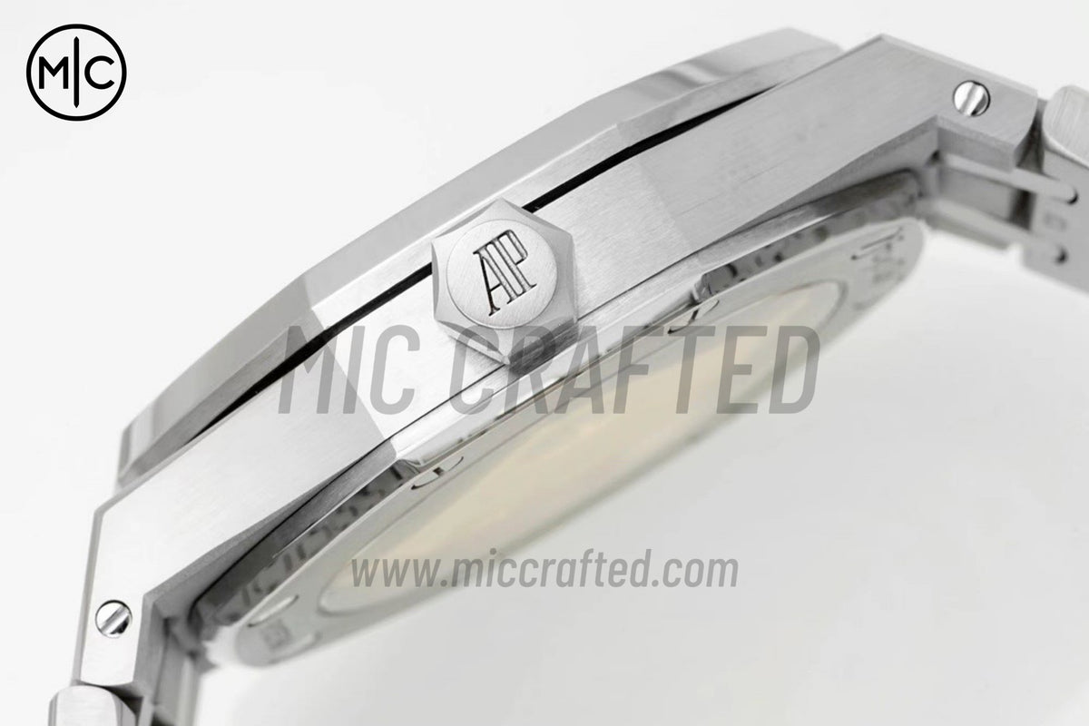 Royal Oak 37mm 15450 SS Gray Textured Dial on SS Bracelet – Premium Edition