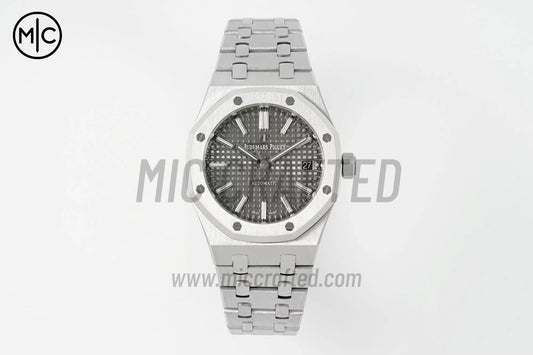 Royal Oak 37mm 15450 SS Gray Textured Dial on SS Bracelet – Premium Edition