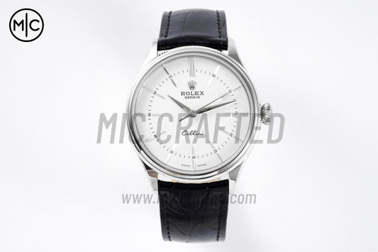 Cellini 50509 39mm White Dial Stick Markers on Black Leather – Premium Edition