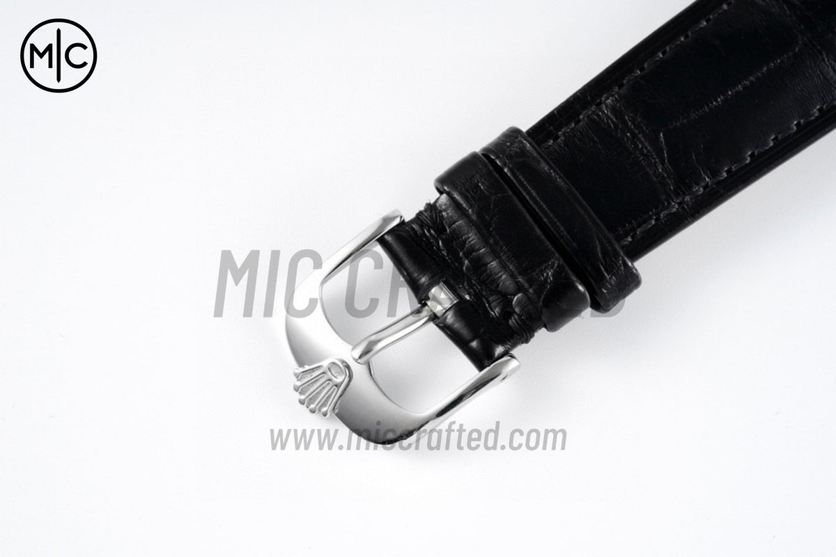 Cellini 50509 39mm White Dial Stick Markers on Black Leather – Premium Edition