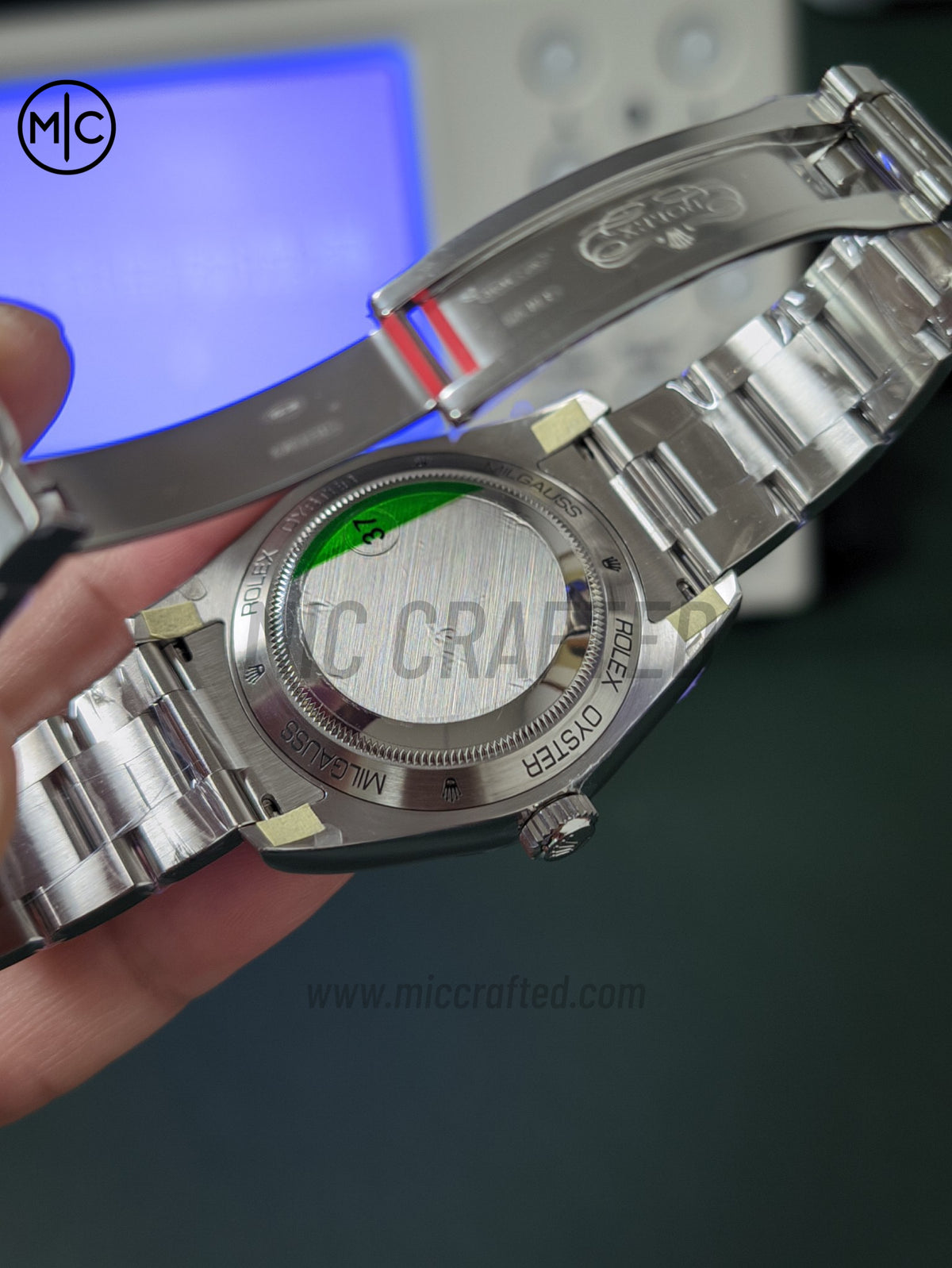 Milgauss 116400GV 40mm 904L Steel Blue Dial on SS Bracelet – Premium Edition