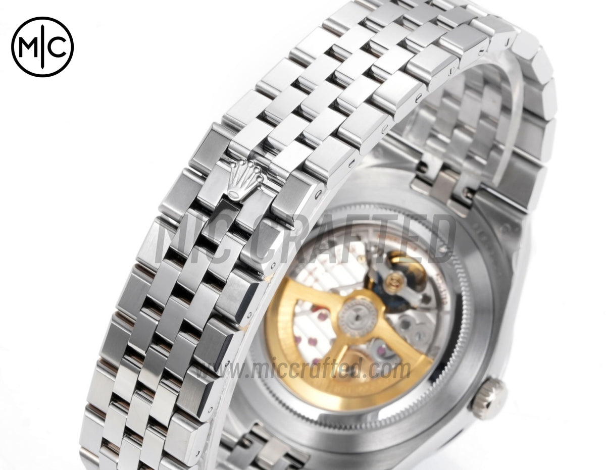 Land Dweller 40mm 127336 Ice Blue Dial Diamonds Bezel on SS Bracelet – Premium Edition