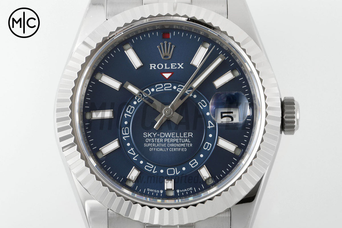Sky-Dweller 42mm 326934 904L SS Blue Dial on SS Jubilee Bracelet – Premium Edition