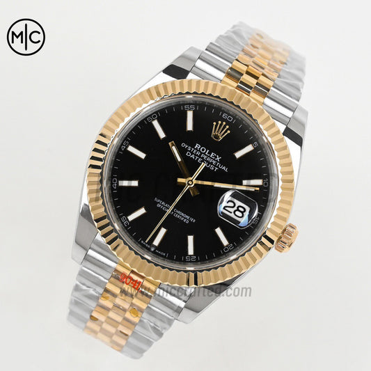 DateJust 41 126333 SS/YG Black Stick Dial on Jubilee Bracelet – Premium Edition
