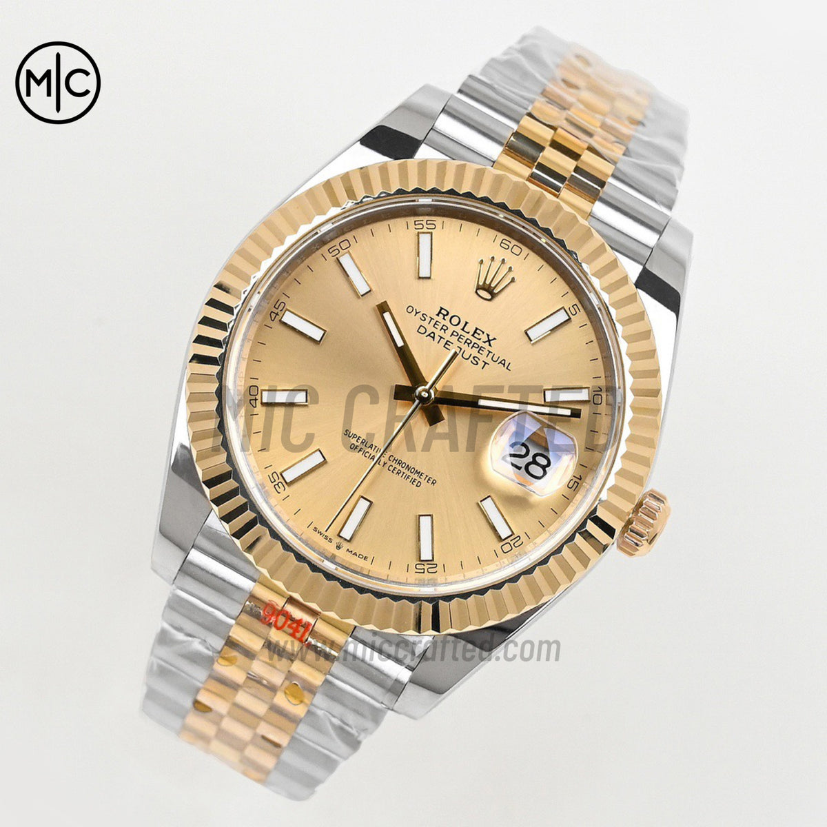 DateJust 41 126333 SS/YG YG Stick Dial on Jubilee Bracelet – Premium Edition