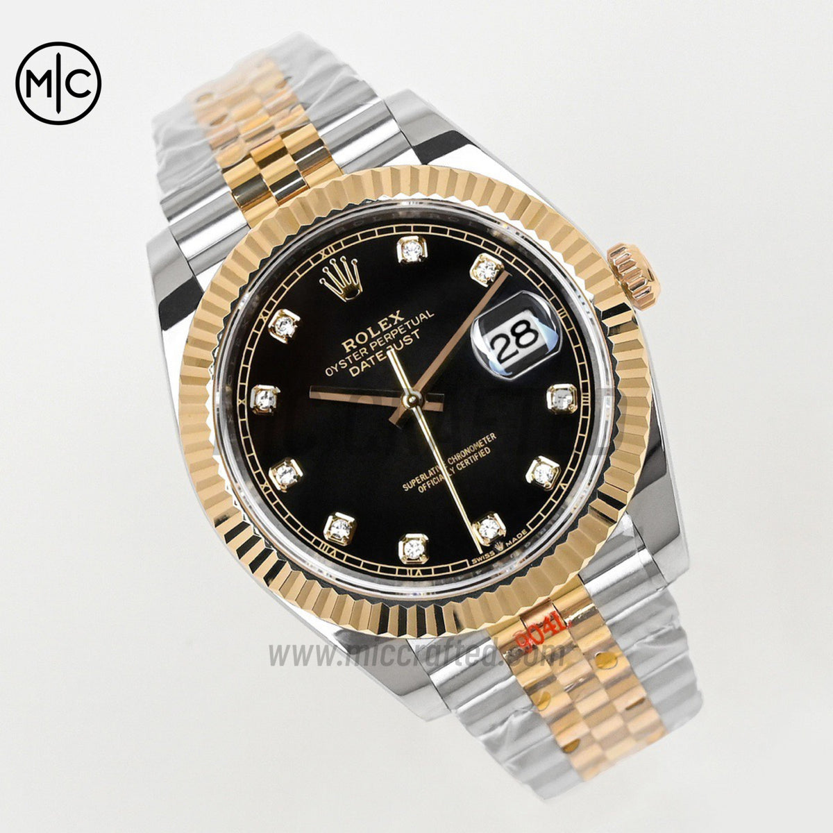 Datejust 41 126333 黑色鑽石錶盤,搭配 Jubilee 鍊帶 - 尊貴版