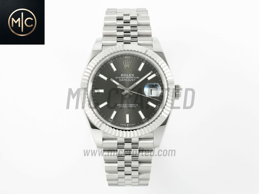 DateJust 41mm 126334 Gray Stick Dial on Jubilee Bracelet – Premium Edition