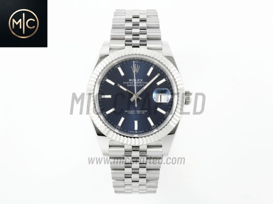 DateJust 41mm 126334 Blue Stick Dial on Jubilee Bracelet – Premium Edition
