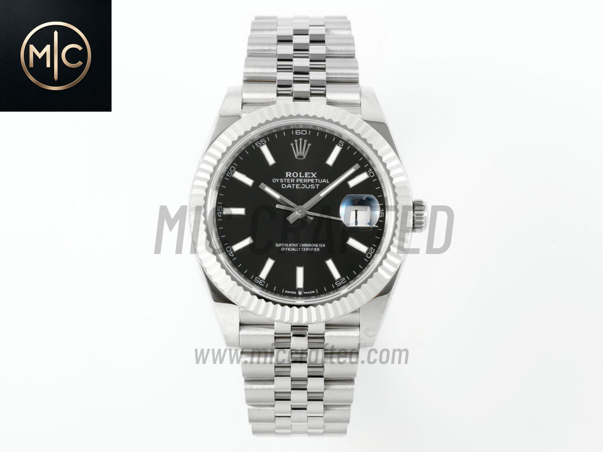 DateJust 41mm 126334 Black Stick Dial on Jubilee Bracelet – Premium Edition