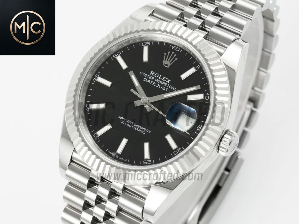 DateJust 41mm 126334 Black Stick Dial on Jubilee Bracelet – Premium Edition