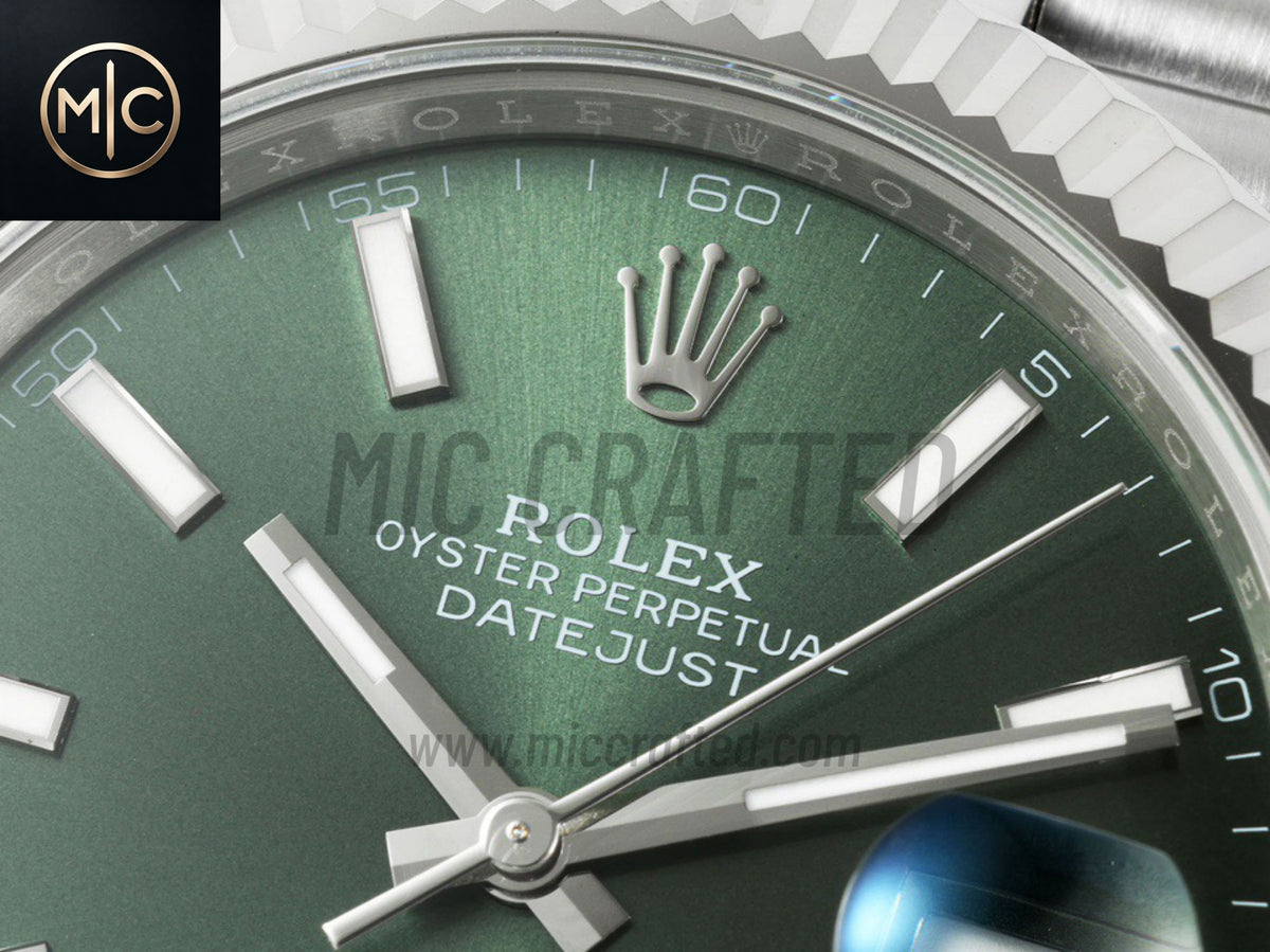 DateJust 41mm 126334 Mint Green Stick Dial on Jubilee Bracelet – Premium Edition