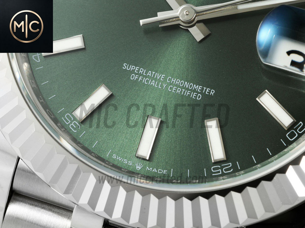 DateJust 41mm 126334 Mint Green Stick Dial on Jubilee Bracelet – Premium Edition