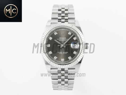 DateJust 41mm 126334 Gray Diamonds Dial on Jubilee Bracelet – Premium Edition