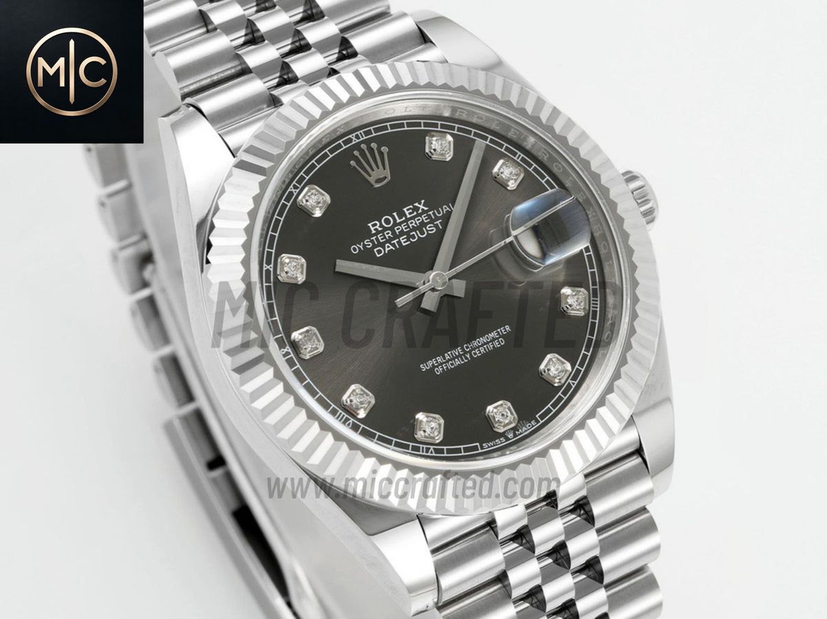 DateJust 41mm 126334 Gray Diamonds Dial on Jubilee Bracelet – Premium Edition