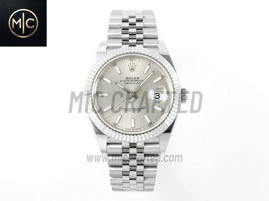 DateJust 41mm 126334 Silver Stick Dial on Jubilee Bracelet – Premium Edition