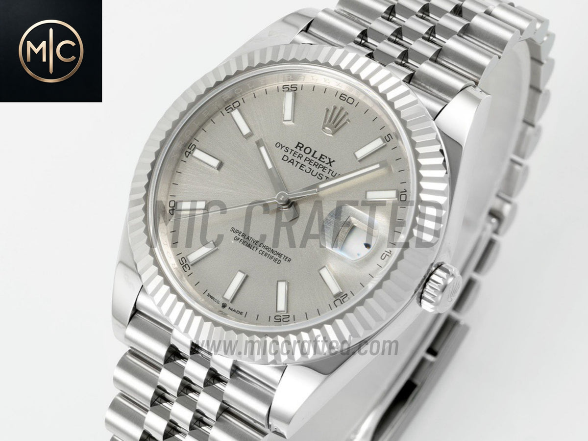 DateJust 41mm 126334 Silver Stick Dial on Jubilee Bracelet – Premium Edition