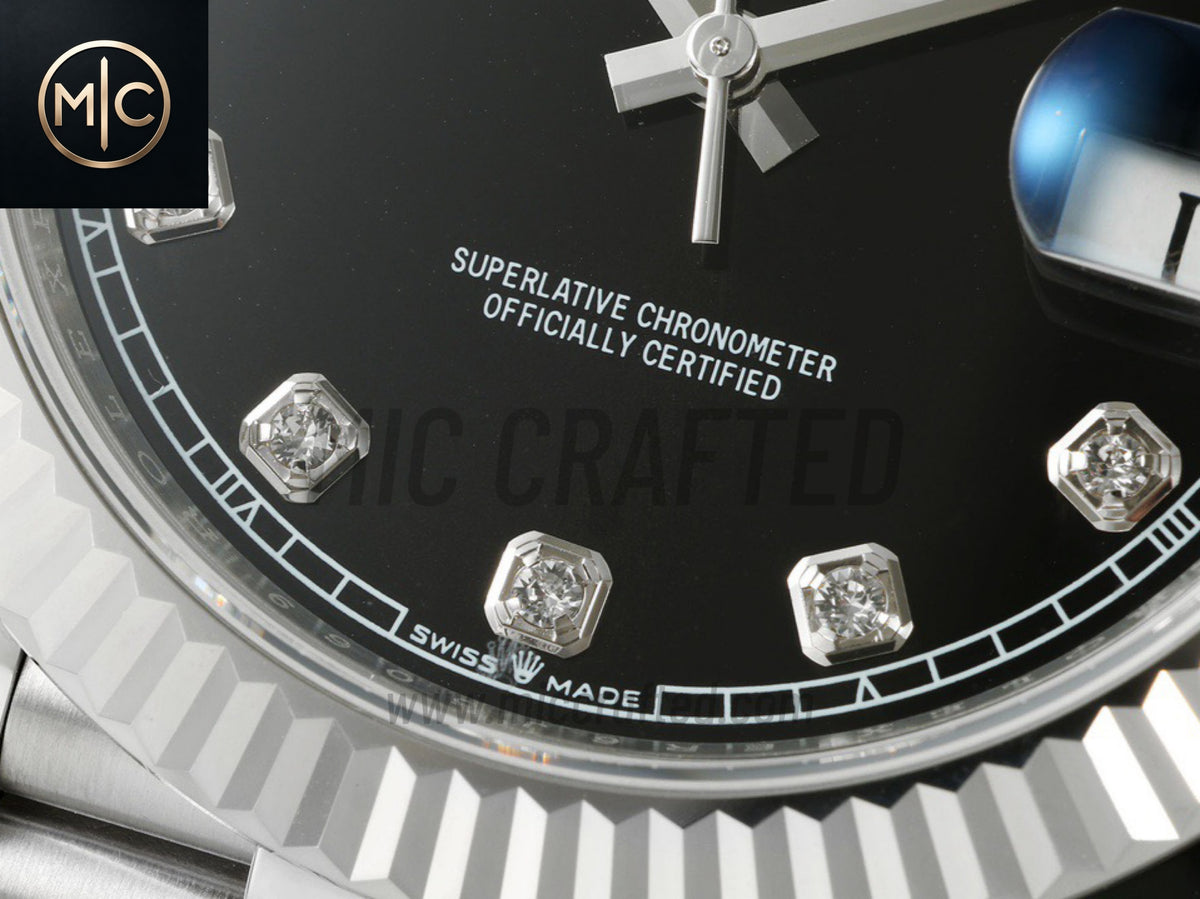 DateJust 41mm 126334 Black Diamonds Dial on Jubilee Bracelet – Premium Edition