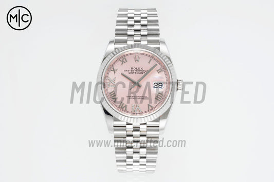 DateJust 36mm 126234 Pink Diamond Roman Dial on Jubilee Bracelet – Premium Edition