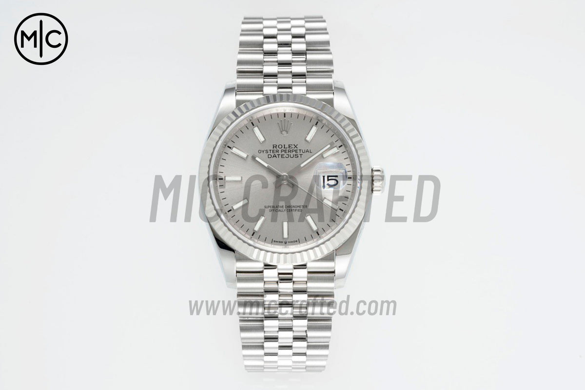 DateJust 36mm 126234 Silver Stick Dial on Jubilee Bracelet – Premium Edition