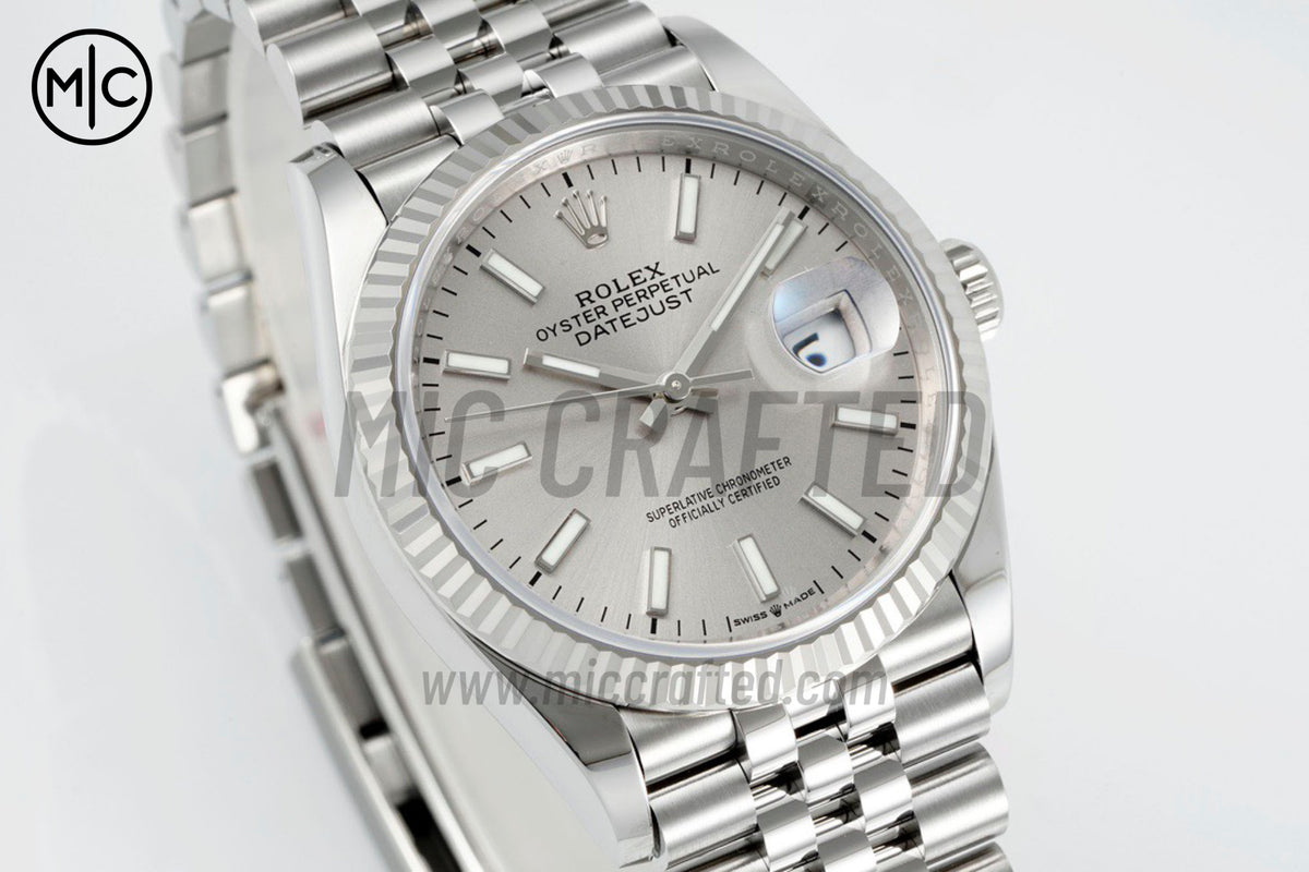 DateJust 36mm 126234 Silver Stick Dial on Jubilee Bracelet – Premium Edition